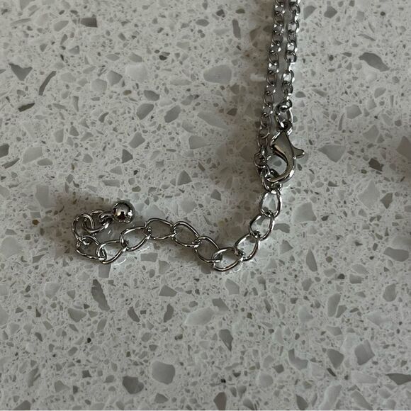 Turquoise Decor Geometric & Metal Tassel‎ Charm Necklace - Picture 8 of 13